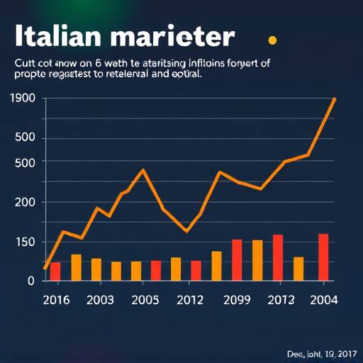 Grafico che mostra l'andamento dell'inflazione in Italia