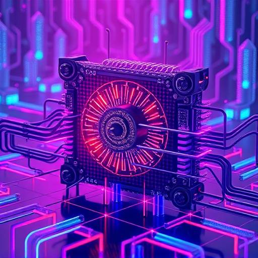 Rappresentazione artistica di un computer quantistico