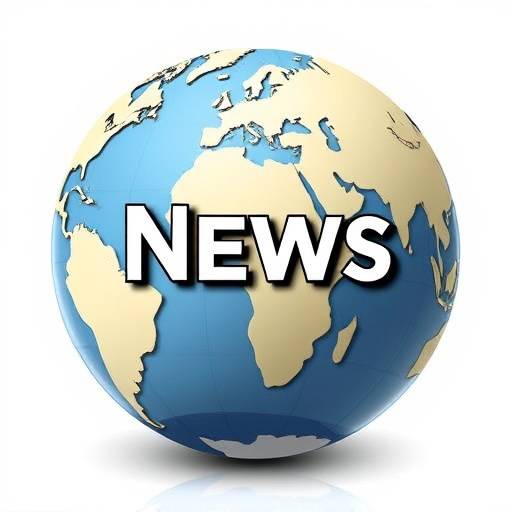 Un globo stilizzato che rappresenta le notizie dal mondo