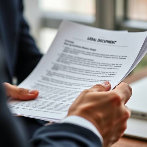 Una persona che legge attentamente un documento legale, rappresentando l'importanza di comprendere i termini e le condizioni